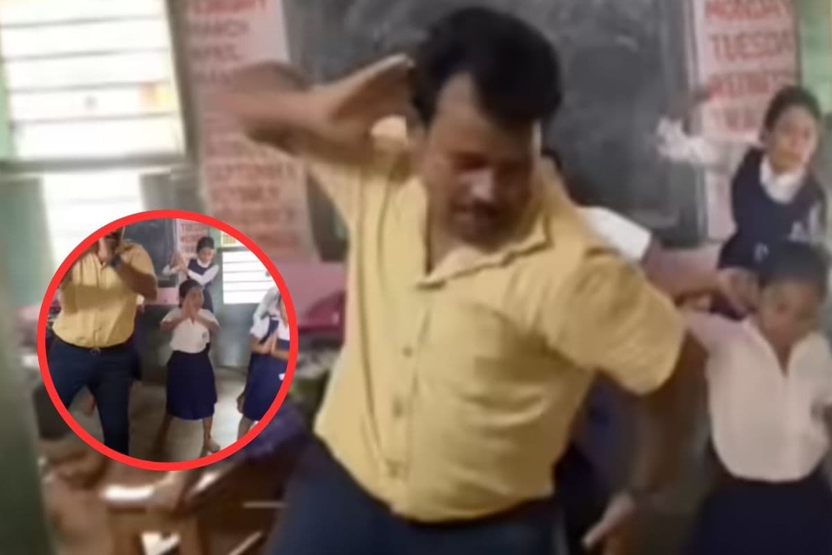 Viral Video : छा गए मास्टर जी! छोटी बच्चियों को 'देश रंगीला' गाने पर सिखाया डांस स्टेप्स
