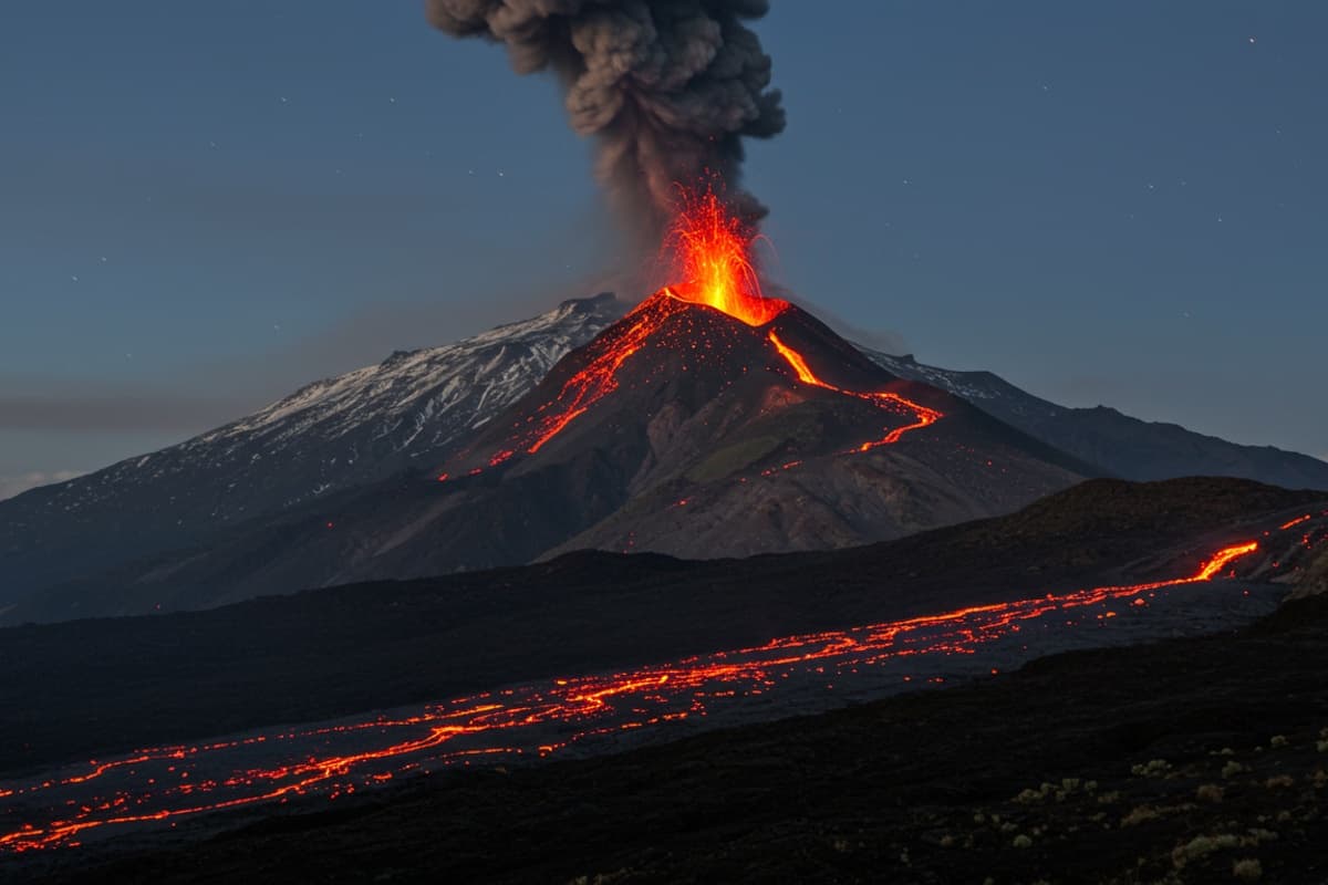 Mount Etna Volcano Eruption: इटली का माउंट एटना ज्वालामुखी फिर फटा, सिसिली में घना धुआं-राख ने मचाई दहशत