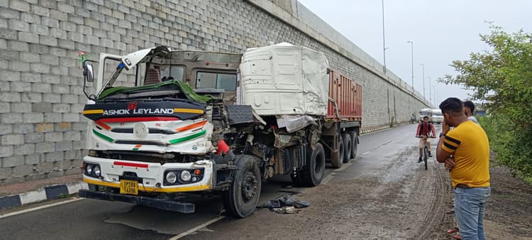 ट्रक की चपेट में आने युवक जख्मी, इलाज के दौरान तोड़ा दम