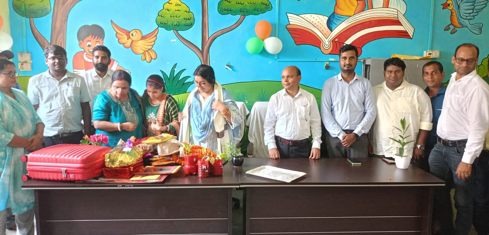 सहायक निदेशक बेबी रानी को दी गयी विदाई