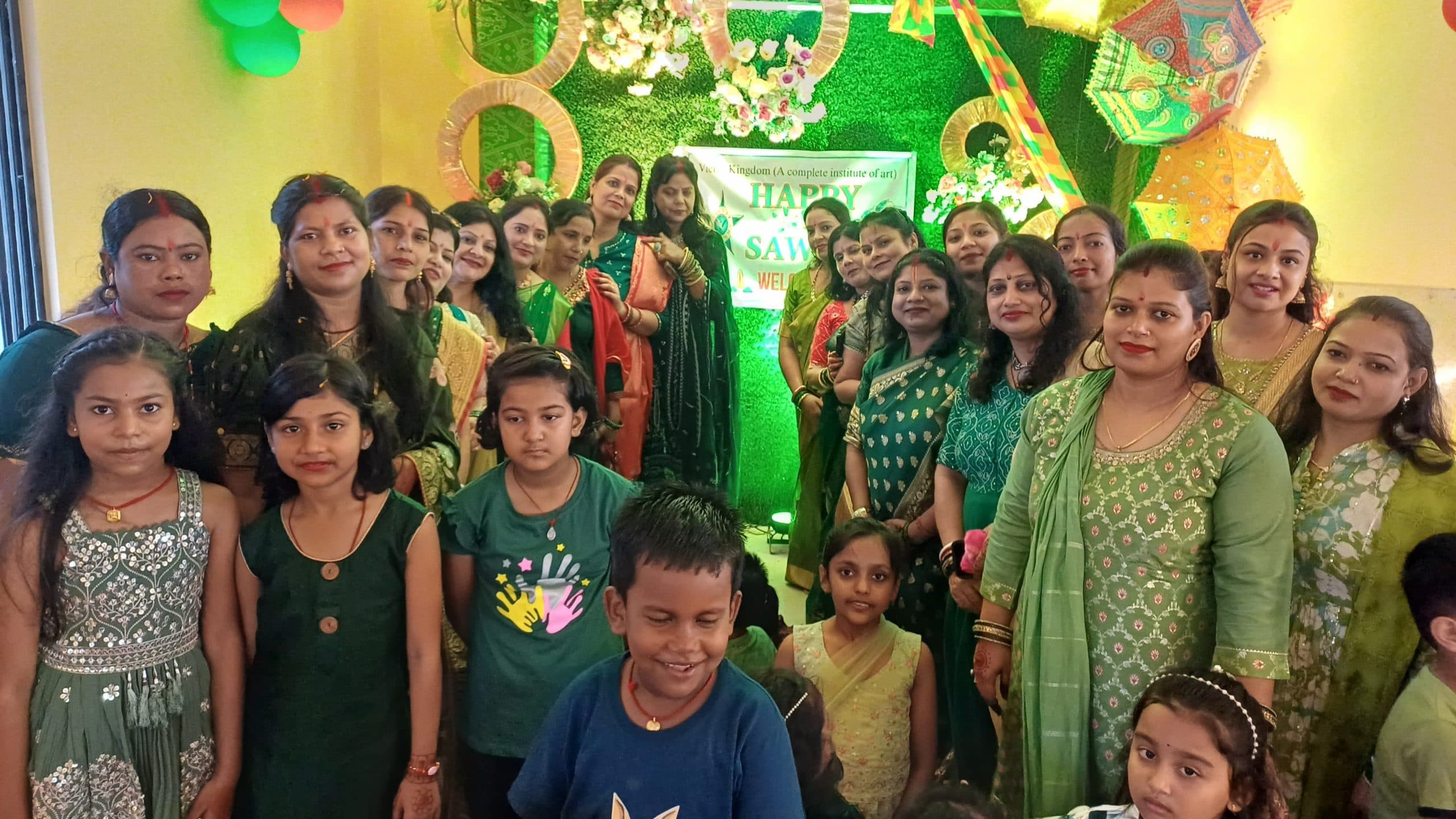 विक्टर किंगडम डांस एकेडमी में मना सावन महोत्सव