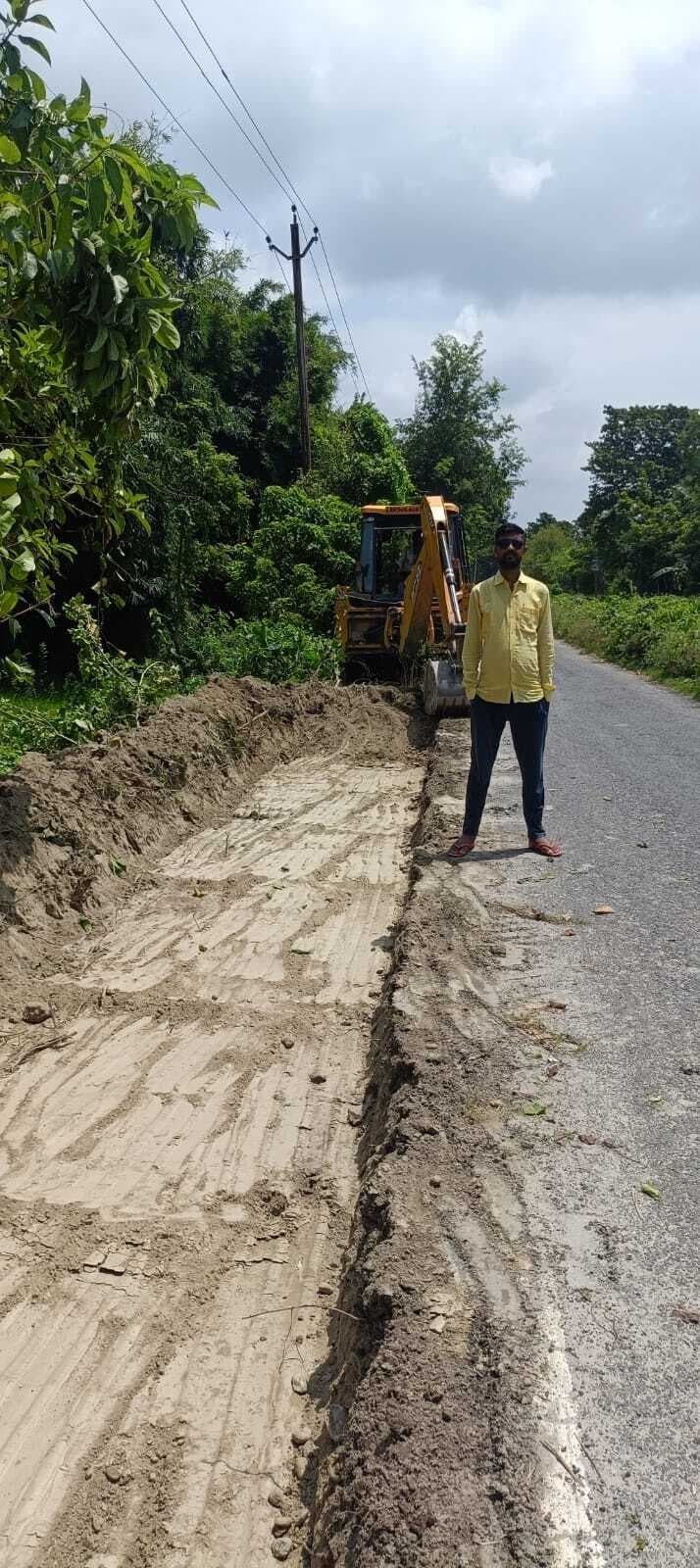 बलुआ-उधमपुर मार्ग के चौड़ीकरण कार्य शुरु, ग्रामीणों में खुशी की लहर