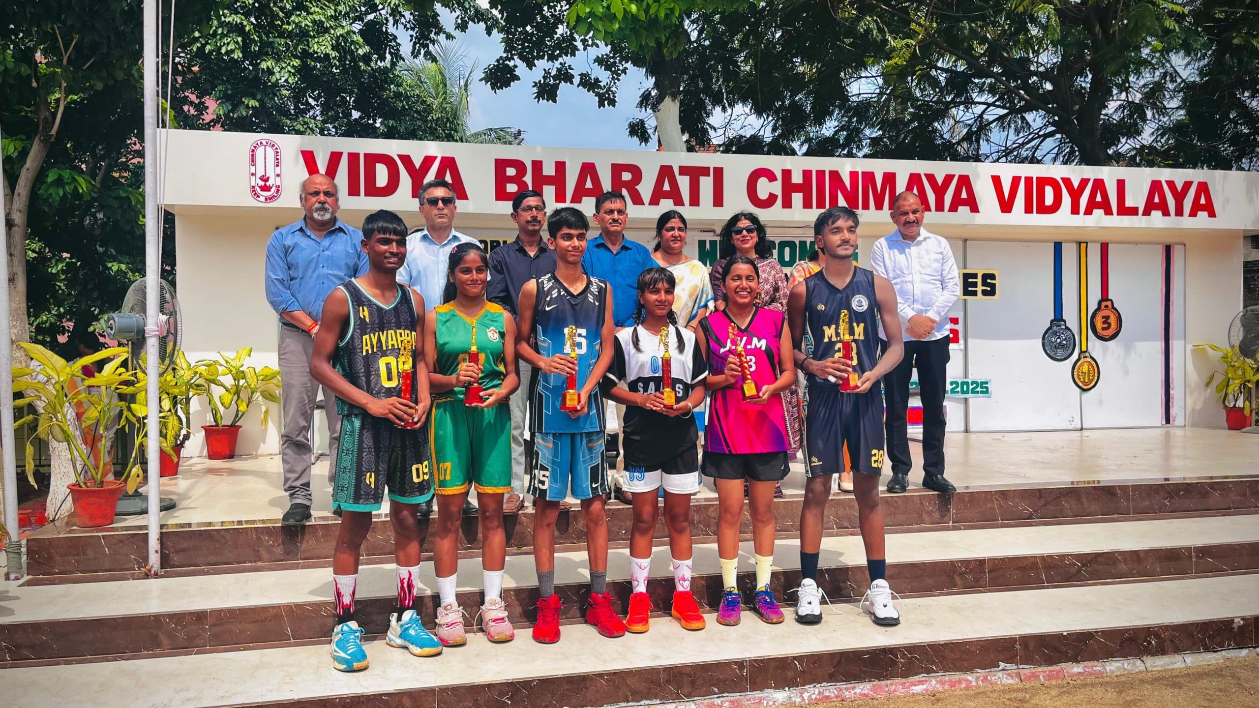 Cbse cluster 3 basketball championship : चिन्मया विद्यालय, आरएमएस खूंटाडीह, सेंट मेरीज इंग्लिश की टीम बनी उपविजेता