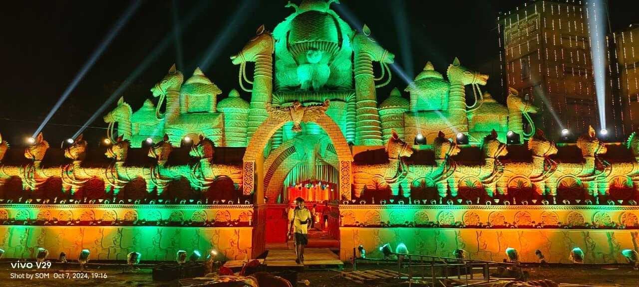 श्री गणेश पूजा पंडाल में दिखेगा टेराकोटा हस्तशिल्प व लोक कला