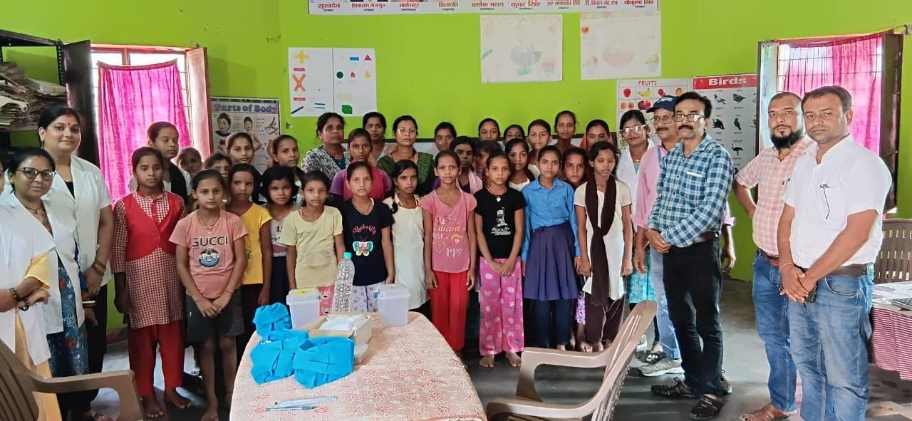 Motihari: 26 किशोरियों को दी गयी एचपीवी वैक्सीन की प्रथम खुराक