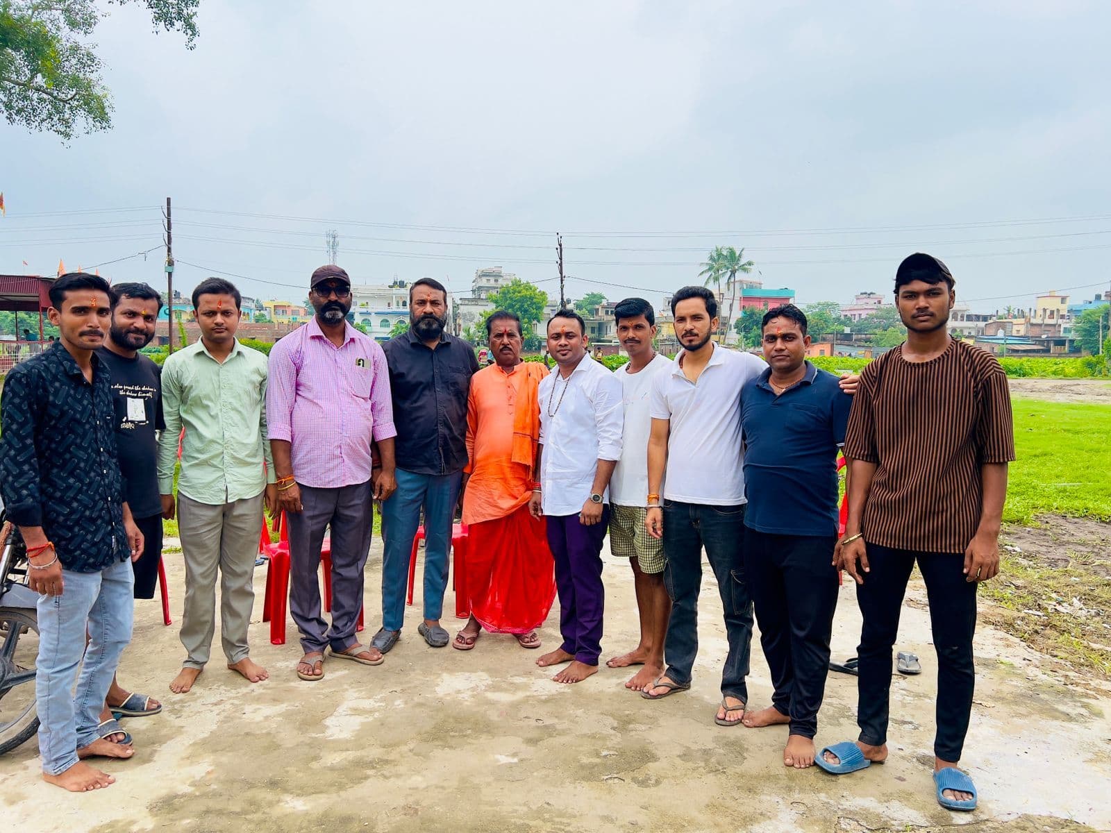 तेजा टोला में केरल के प्राचीन मंदिर के थीम पर तैयार होगा गणपति का पंडाल