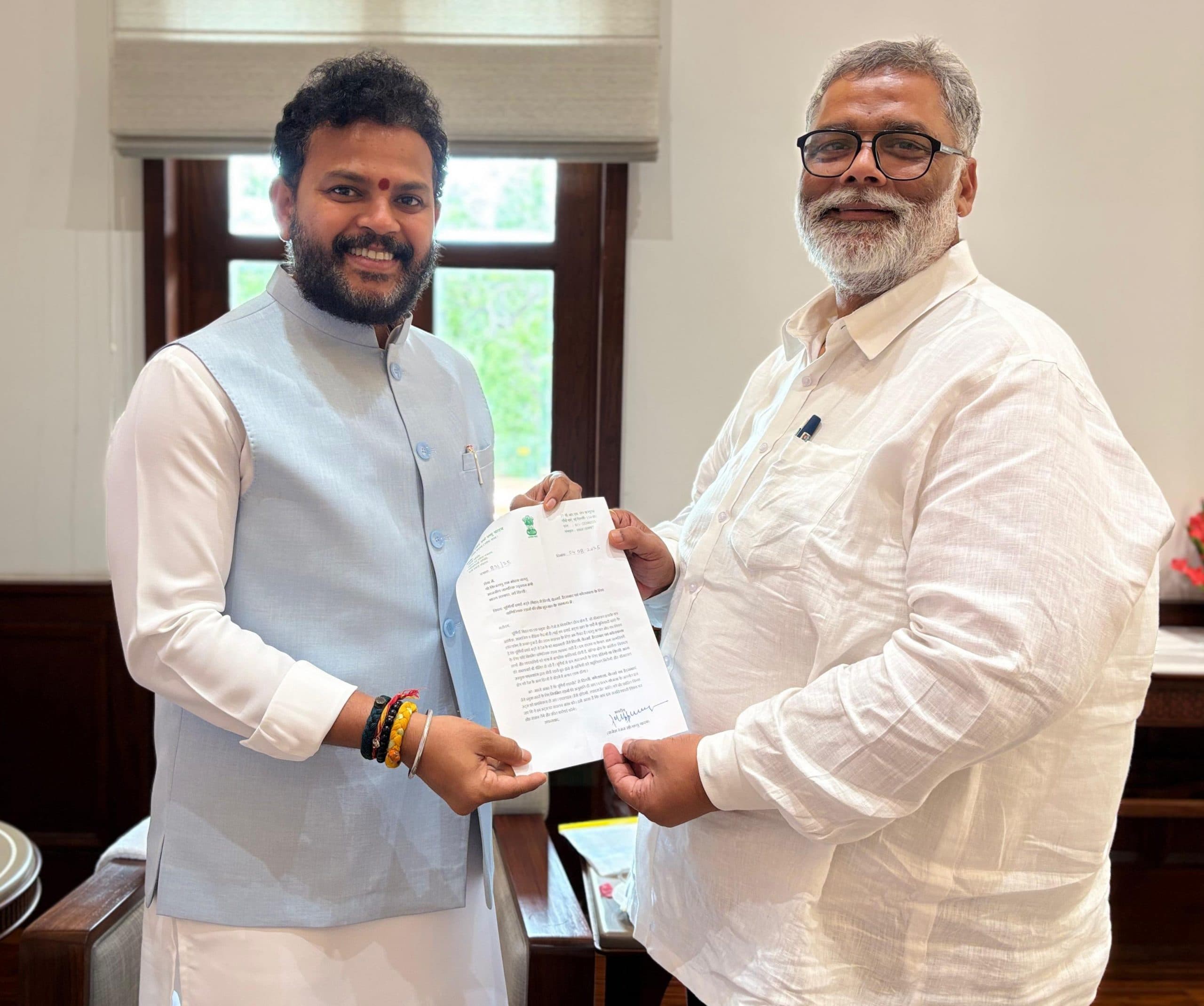 दिल्ली, कोलकाता, चेन्नई व हैदराबाद के लिए हो सीधी हवाई सेवा : पप्पू