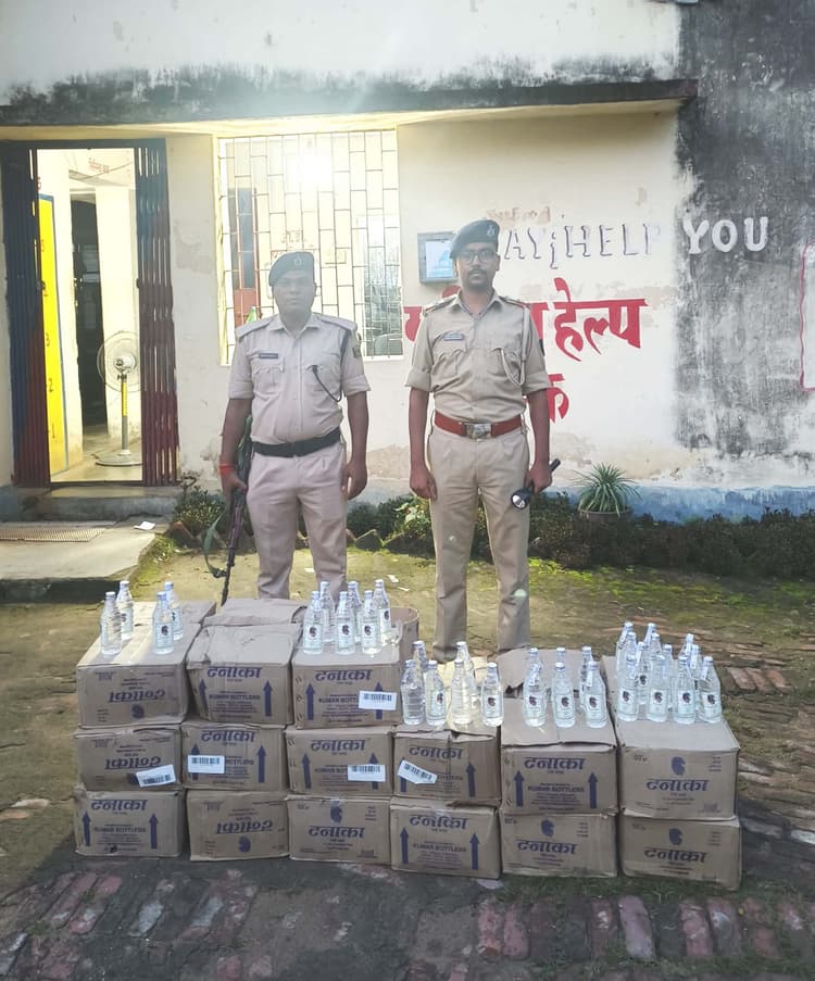 माली पुलिस ने 30 कार्टून से 750 बोतल देशी शराब किया जब्त