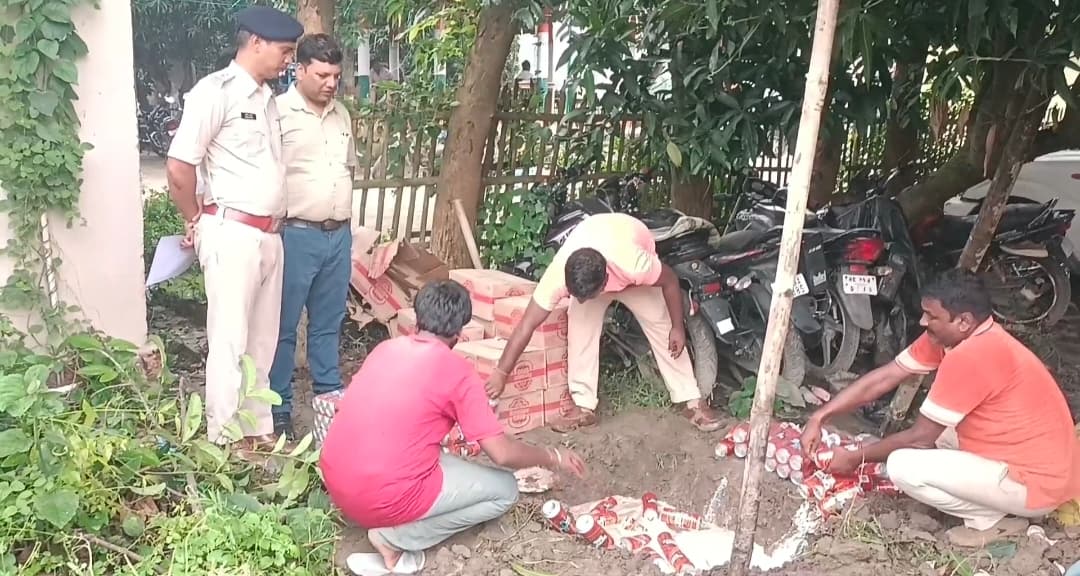 179 लीटर अंग्रेजी व 59 लीटर देसी शराब किया नष्ट