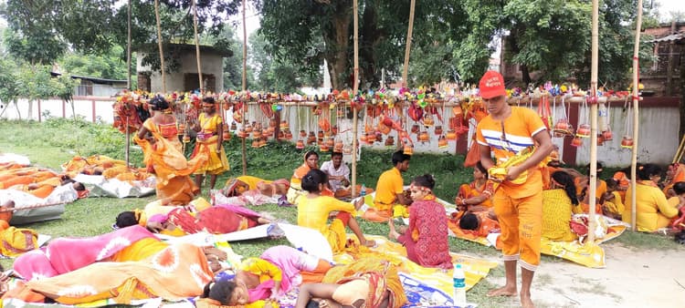 सेवा शिविरों में पहुंचे कांवरिया, आज करेंगे जलाभिषेक