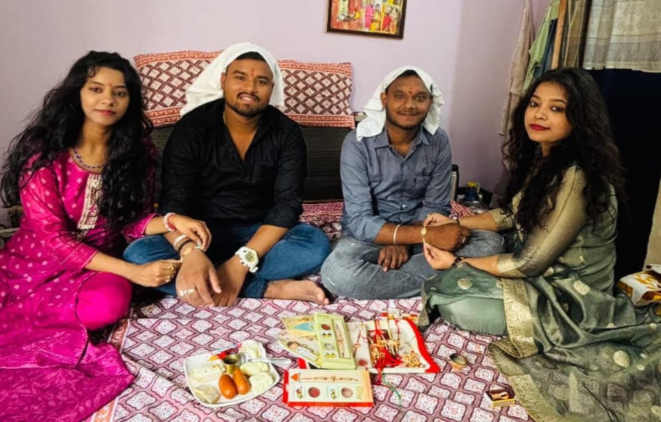 भाई-बहनों का प्रतीक रक्षाबंधन हर्षोल्लास मनाया गया