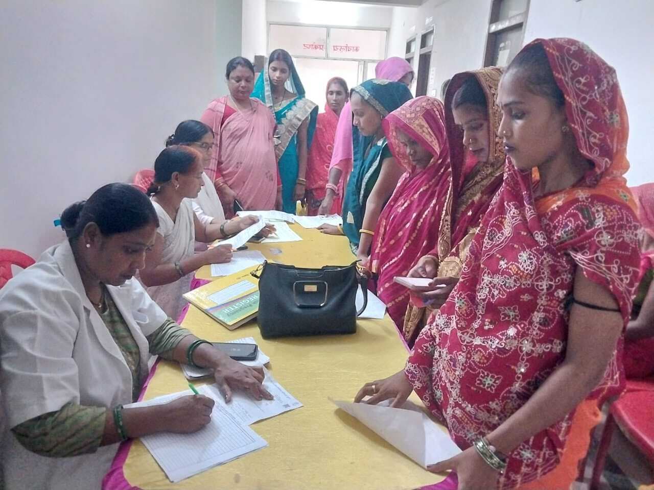 शिविर में 122 गर्भवती महिलाओं की हुई स्वास्थ्य जांच