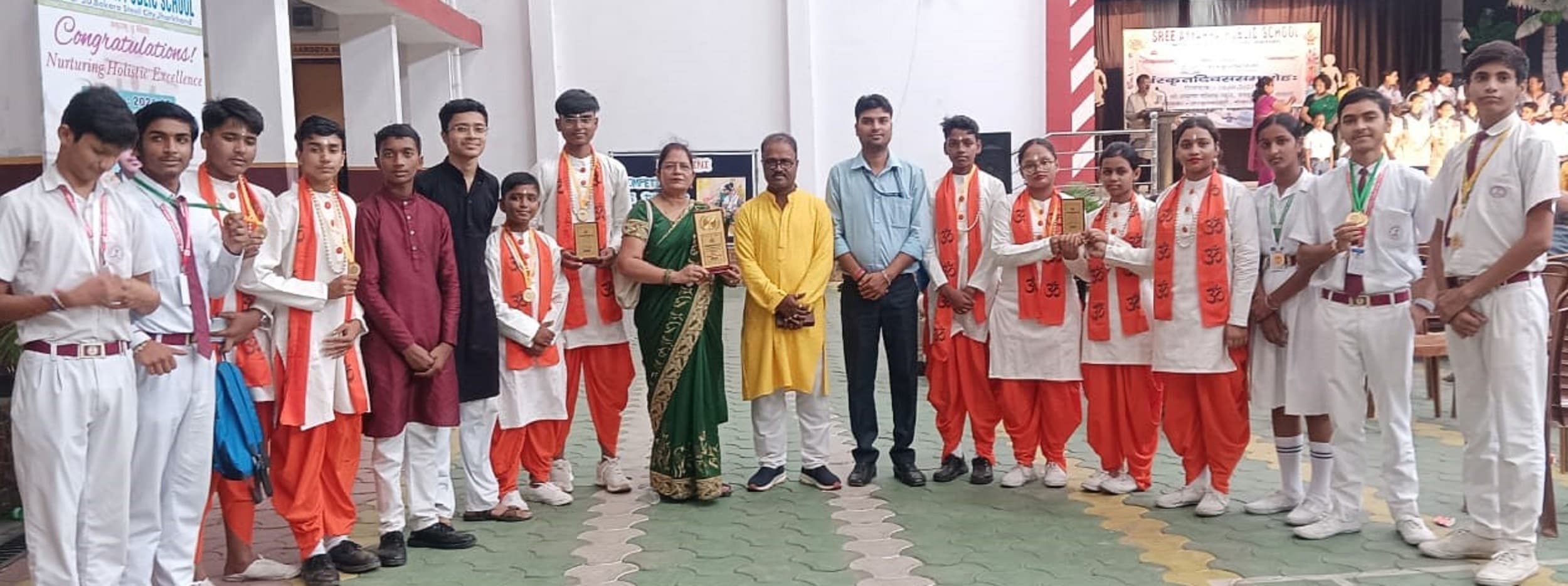 Bokaro News : संस्कृत भारती के समूह गान प्रतियोगिता में जीजीपीएस चास प्रथम