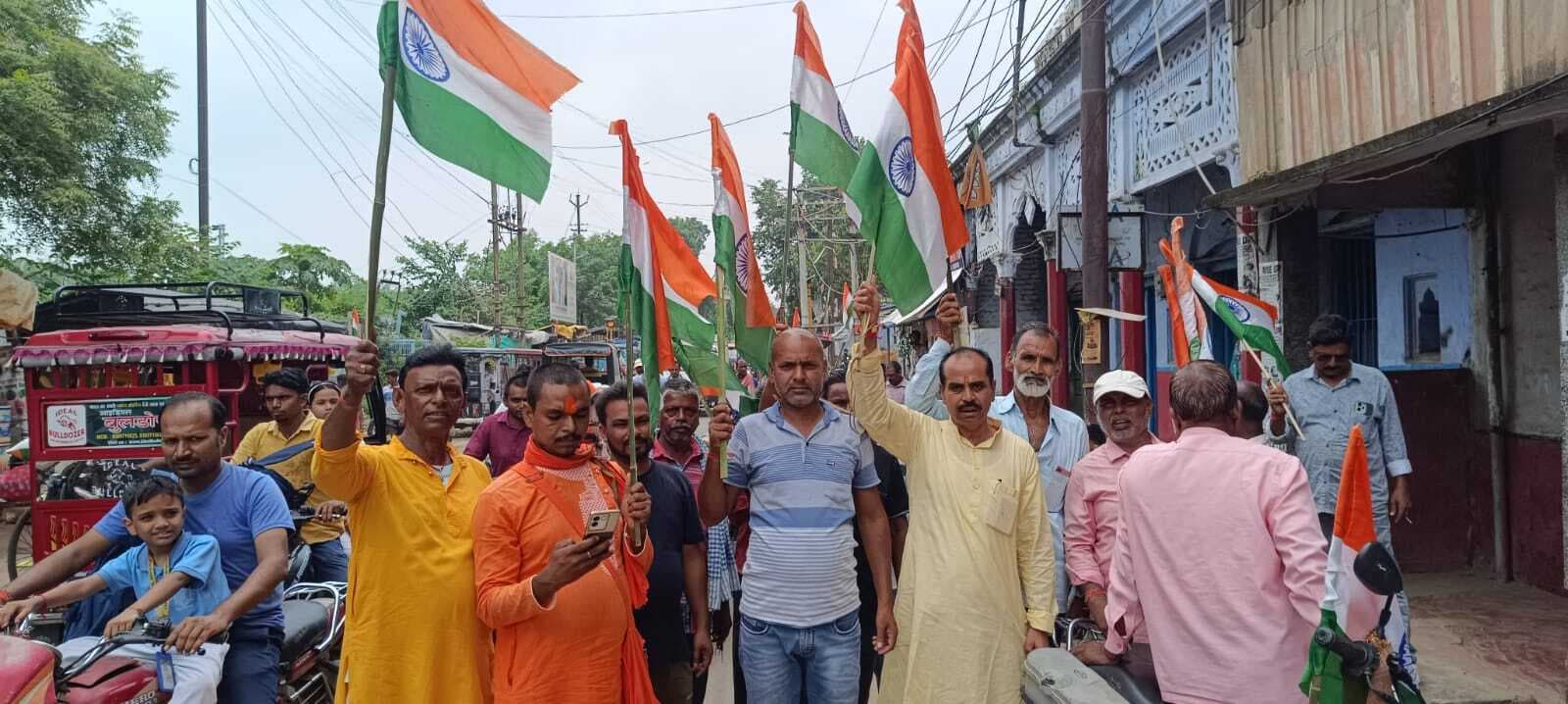 भाजपा ग्रामीण मंडल ने निकाली तिरंगा यात्रा