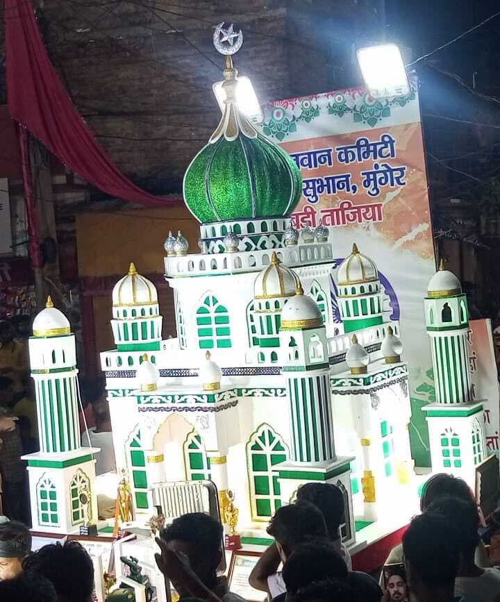 चेहल्लुम पर निकली ताजिया व झांकी बनी एकता की प्रतीक