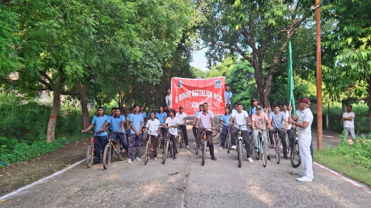 एनसीसी ने निकाली फिट इंडिया साइकिल ड्राइव