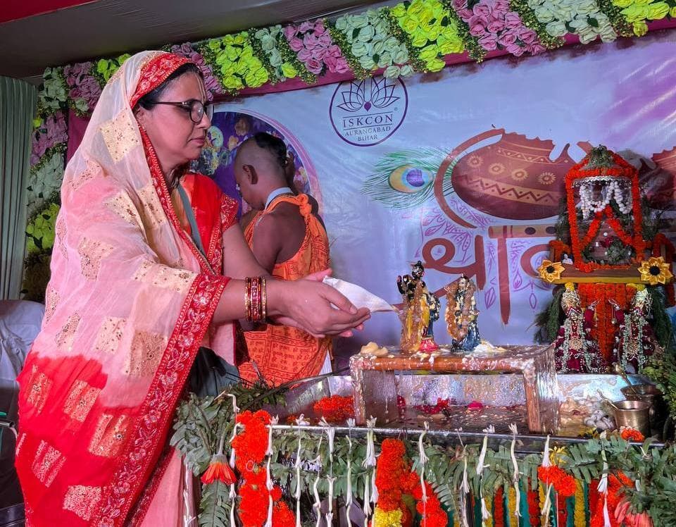 Aurangabad News : जन्माष्टमी महोत्सव : श्रीकृष्ण की बाल लीलाएं सुन मंत्रमुग्ध हुए भक्त