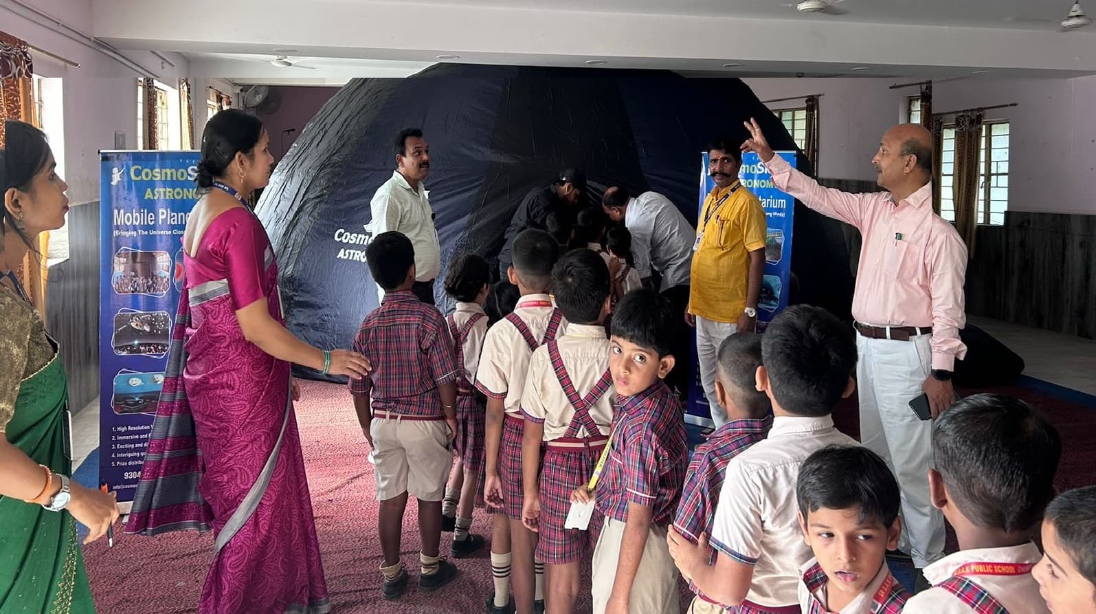 एसआरडीएवी पब्लिक स्कूल में कॉस्मो स्कूल एस्ट्रोनाॅमी कार्यक्रम शुरू