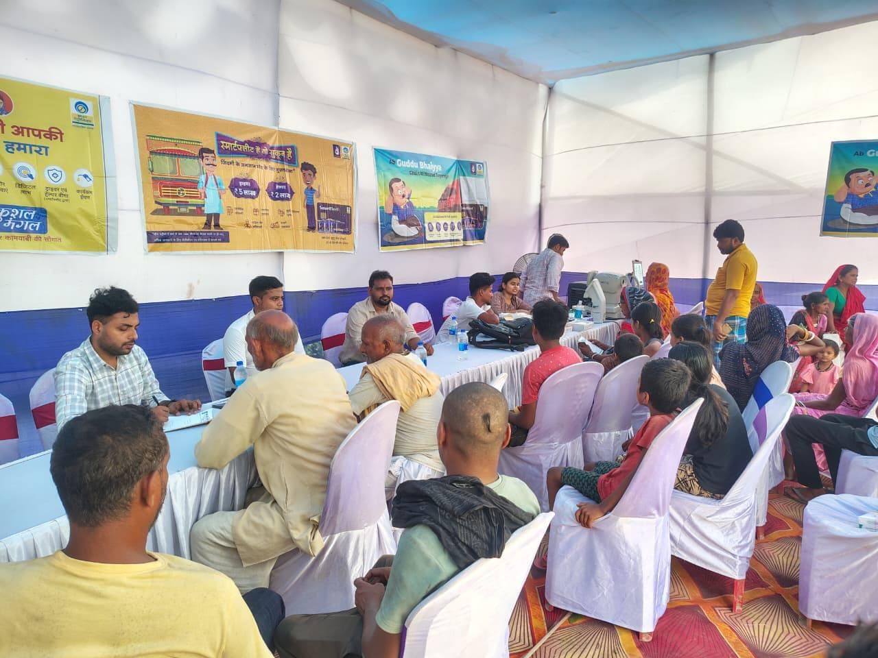 महिनाथपुर में मुफ्त स्वास्थ्य शिविर आयोजित