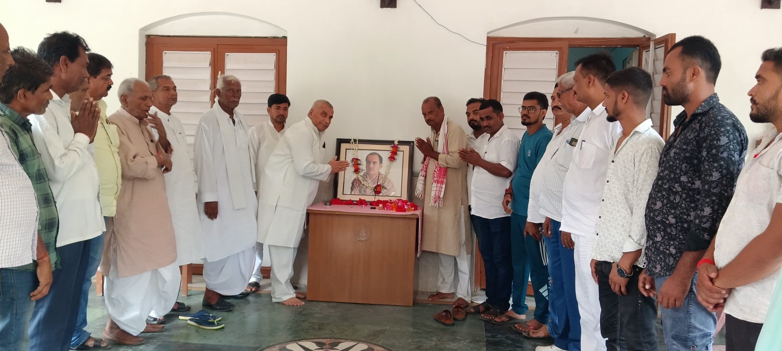 पूर्व प्रधानमंत्री राजीव गांधी की मनायी गयी गयी जयंती