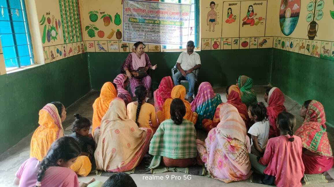 दो जगहों पर किसान पाठशाला का हुआ आयोजन