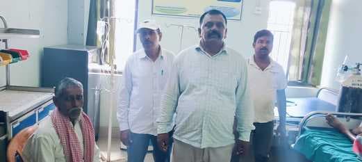 सामुदायिक स्वास्थ्य केंद्र में इलाज के दौरान मरीज की मौत