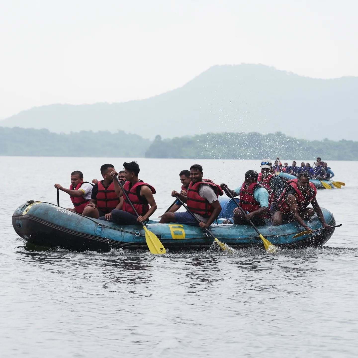 River rafting at dimna lake :  डिमना में अंतर विभागीय रिवर राफ्टिंग शुरू
