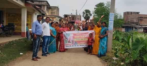 समूह की महिलाओं ने दिया जागरूकता का संदेश