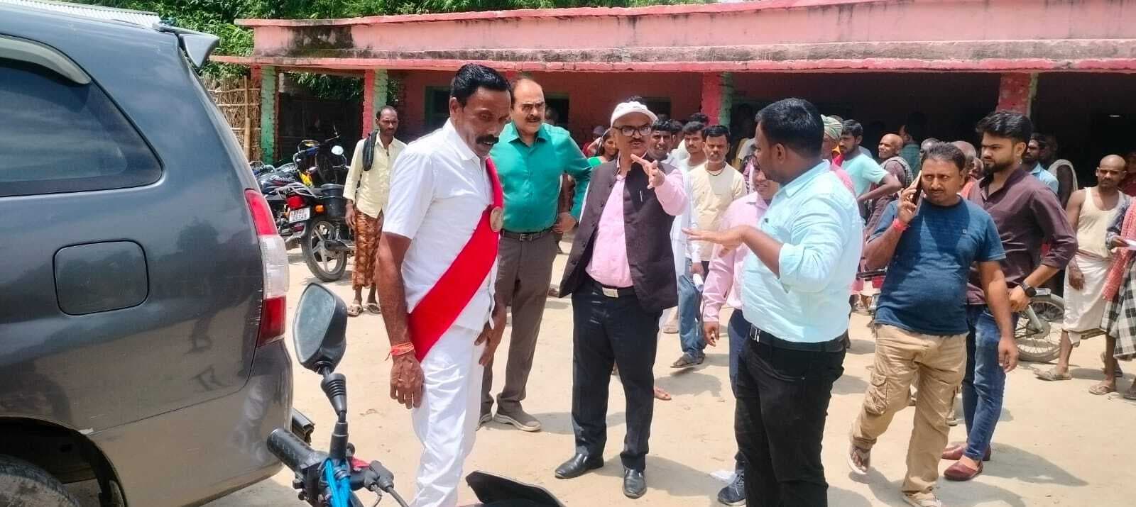 बिहारीगंज नगर पंचायत में लगा शिविर