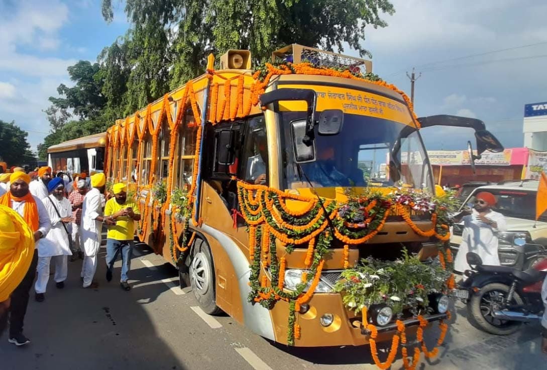 असम के धुबड़ी से पंजाब के लिए निकला जत्था पहुंचा पूर्णिया