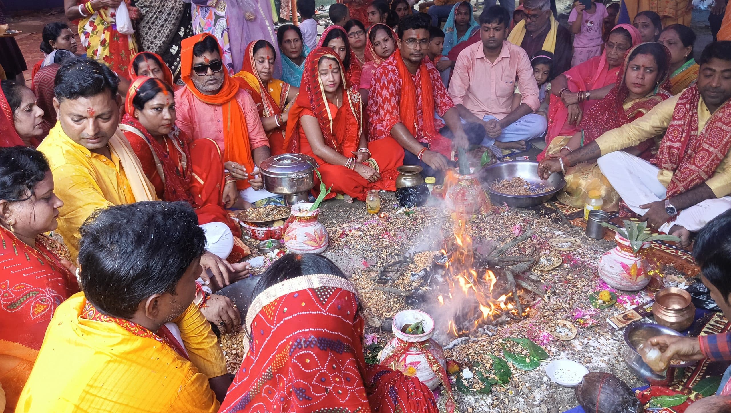 सात दिवसीय श्रीमद् भागवत कथा ज्ञान यज्ञ हवन यज्ञ के साथ संपन्न