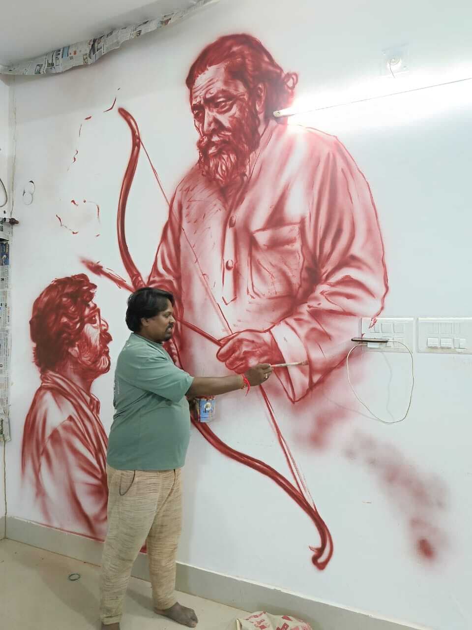 डीसी ने किया शिबू सोरेन के जीवन और योगदान पर बने चित्र का अनावरण