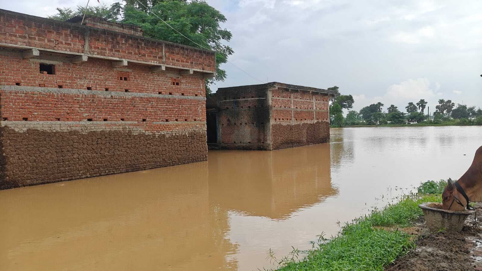 धनरूआ की पांच पंचायत के दर्जनों गांव में घुसा पानी