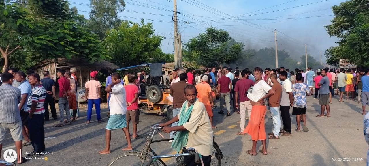 Motihari: वाहन की टक्कर से बाइक सवार की मौत, चालक फरार