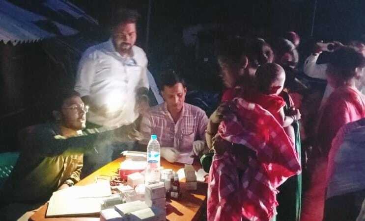 कालाजार प्रभावित गांव में संध्या चौपाल का आयोजन