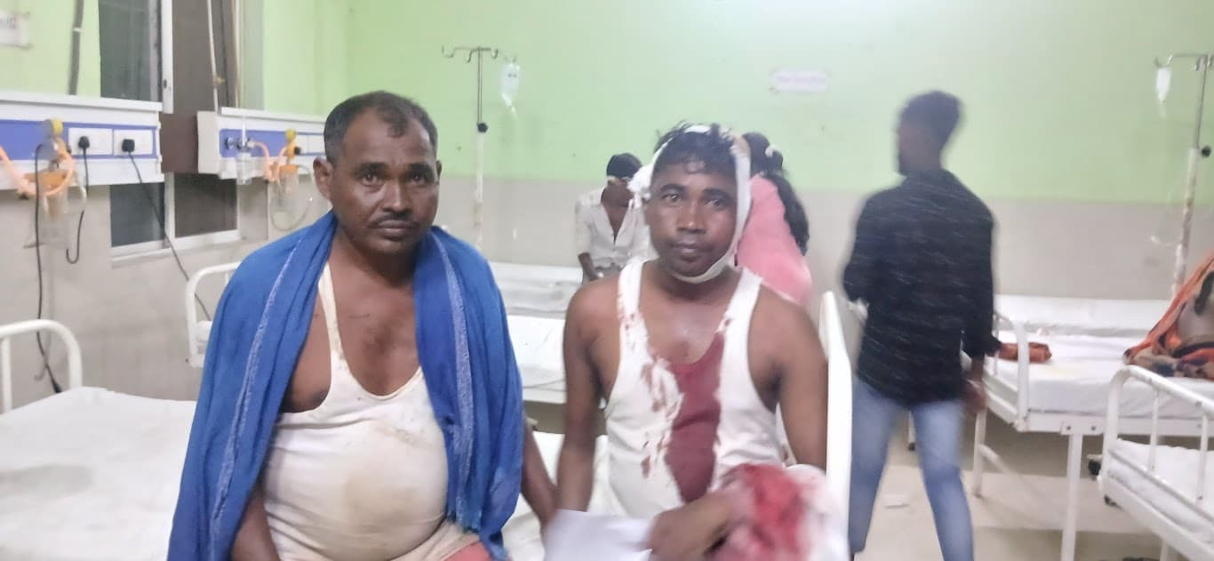 तेयाप बिगहा में मारपीट, युवक का सिर फटा, आरोपित फरार