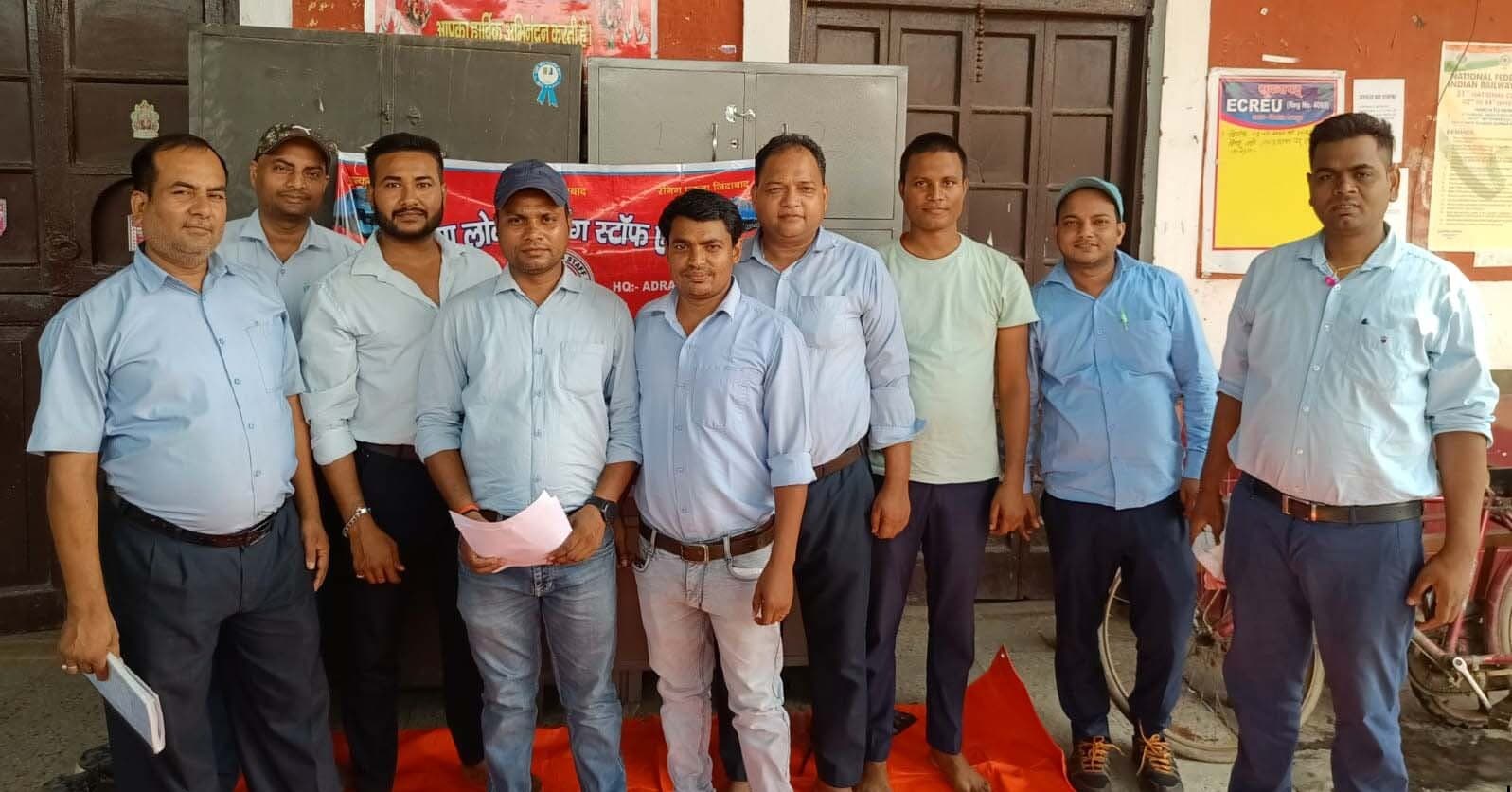 सेवानिवृत्त रेलवे कर्मचारियों की बहाली का रनिंग स्टाफ ने किया विरोध