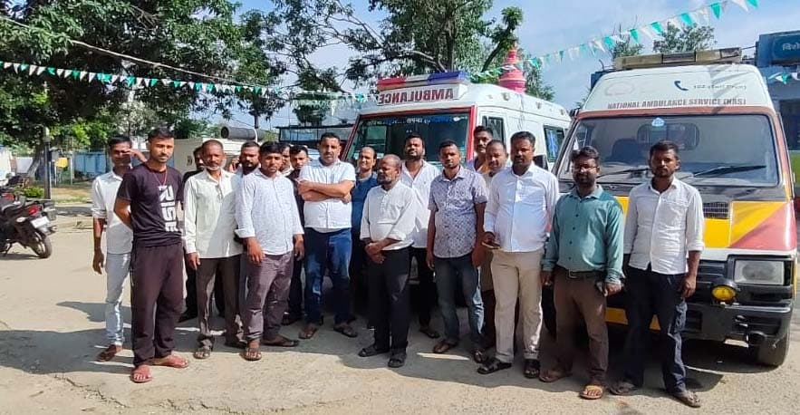 मांगों के समर्थन में 102 एम्बुलेंस चालक संघ दो सितंबर से हड़ताल पर