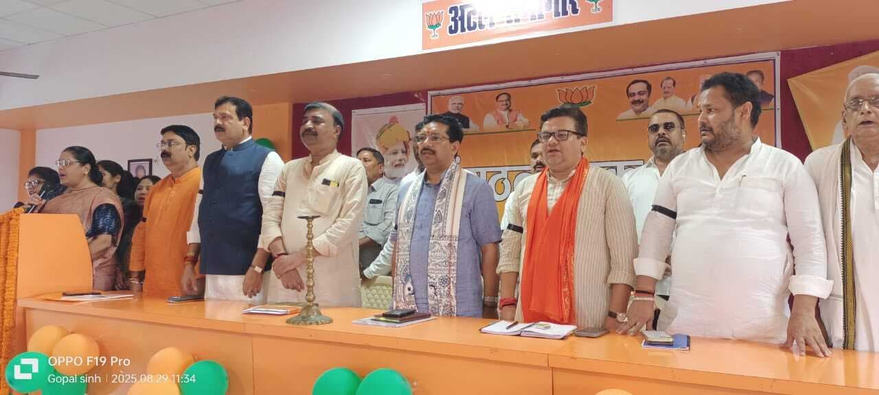 भाजपा की संगठनात्मक बैठक में बूथ सशक्तीकरण पर जोर