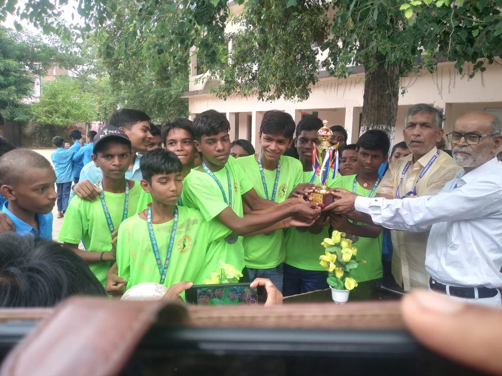 राष्ट्रीय खेल दिवस पर खिलाड़ियों को किया गया सम्मानित