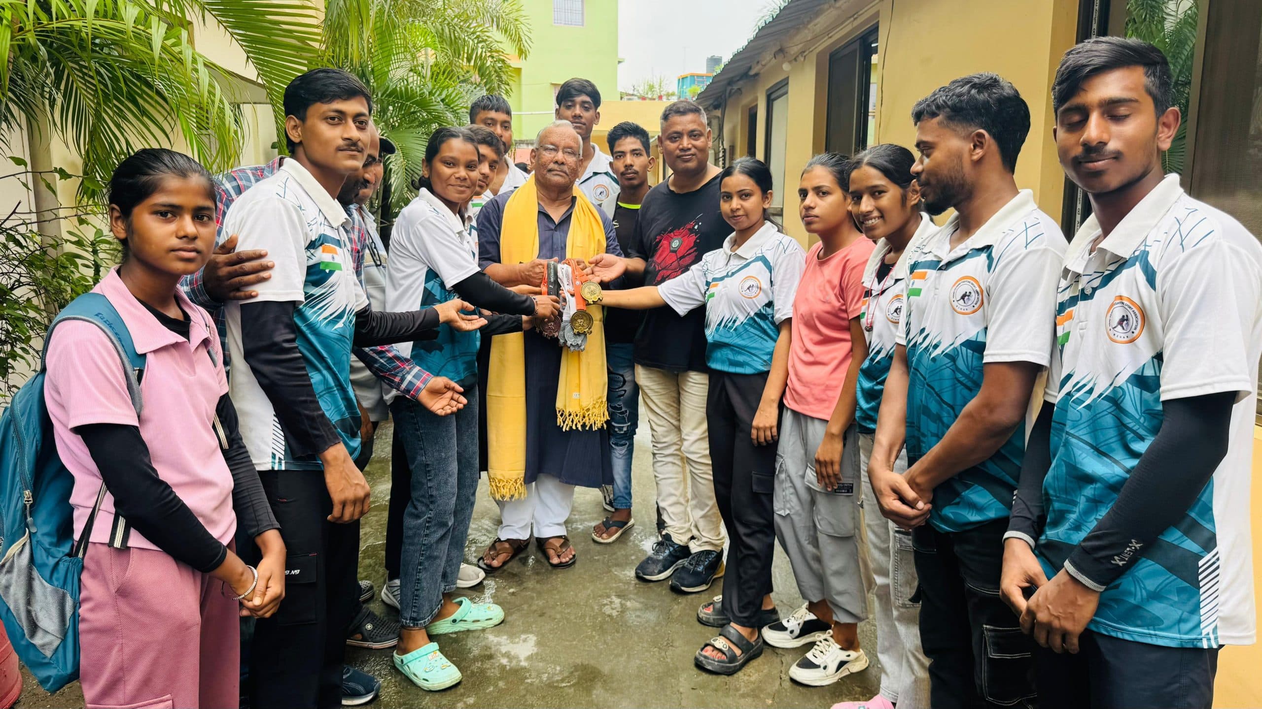 नेशनल गेम में विजेता खिलाड़ियों को किया सम्मानित