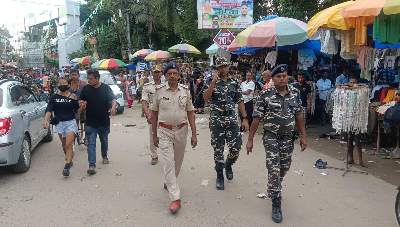 जोगबनी सीमा पर बढ़ी सुरक्षा कर्मियों की चौकसी