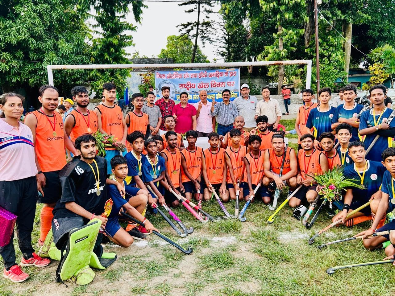 राष्ट्रीय खेल दिवस पर मैच आयोजित, खगड़िया ने सहरसा को हराया