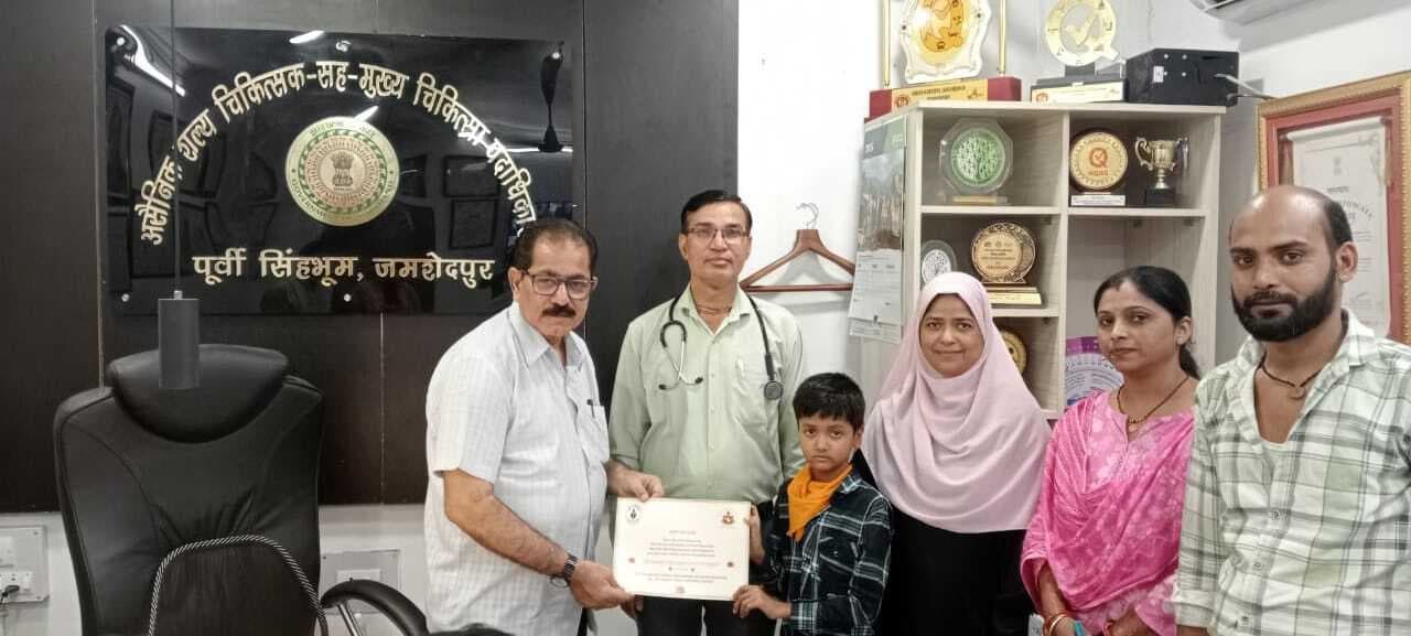 Jamshedpur news. नौ वर्ष के बच्चे के दिल में छेद का हुआ सफल ऑपरेशन