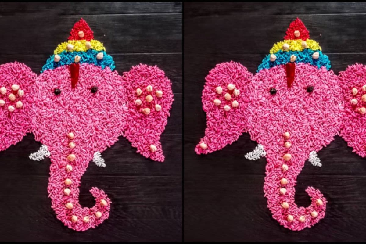 ganesh chturthi rangoli design