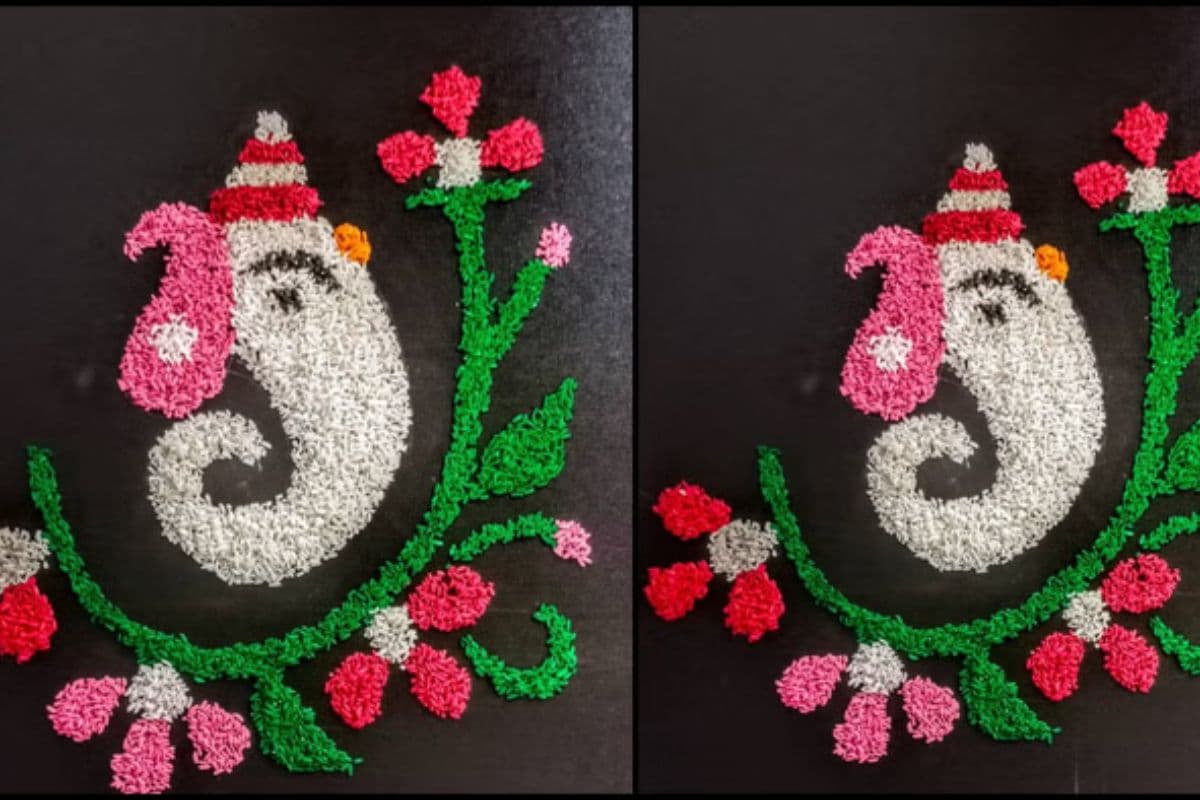 ganesh chturthi rangoli design