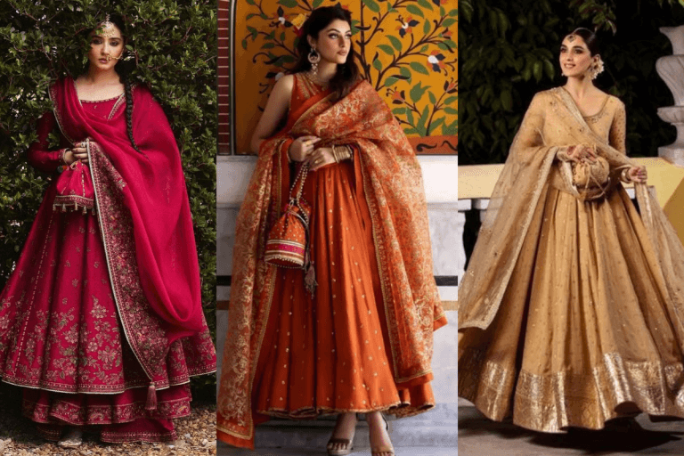 Indian woman with dupatta Pose traditional Teej photoshoot pose.