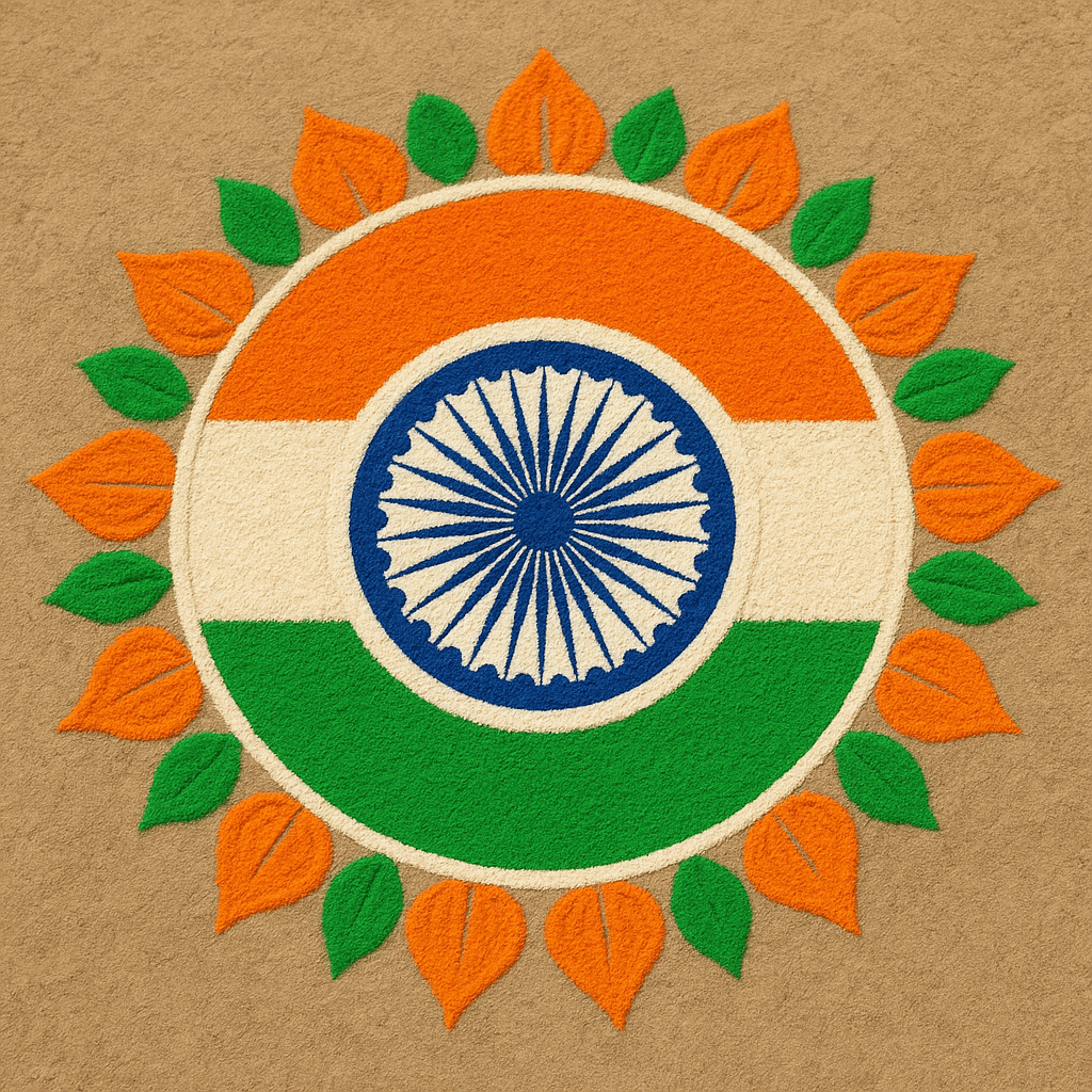 independence day rangoli designs