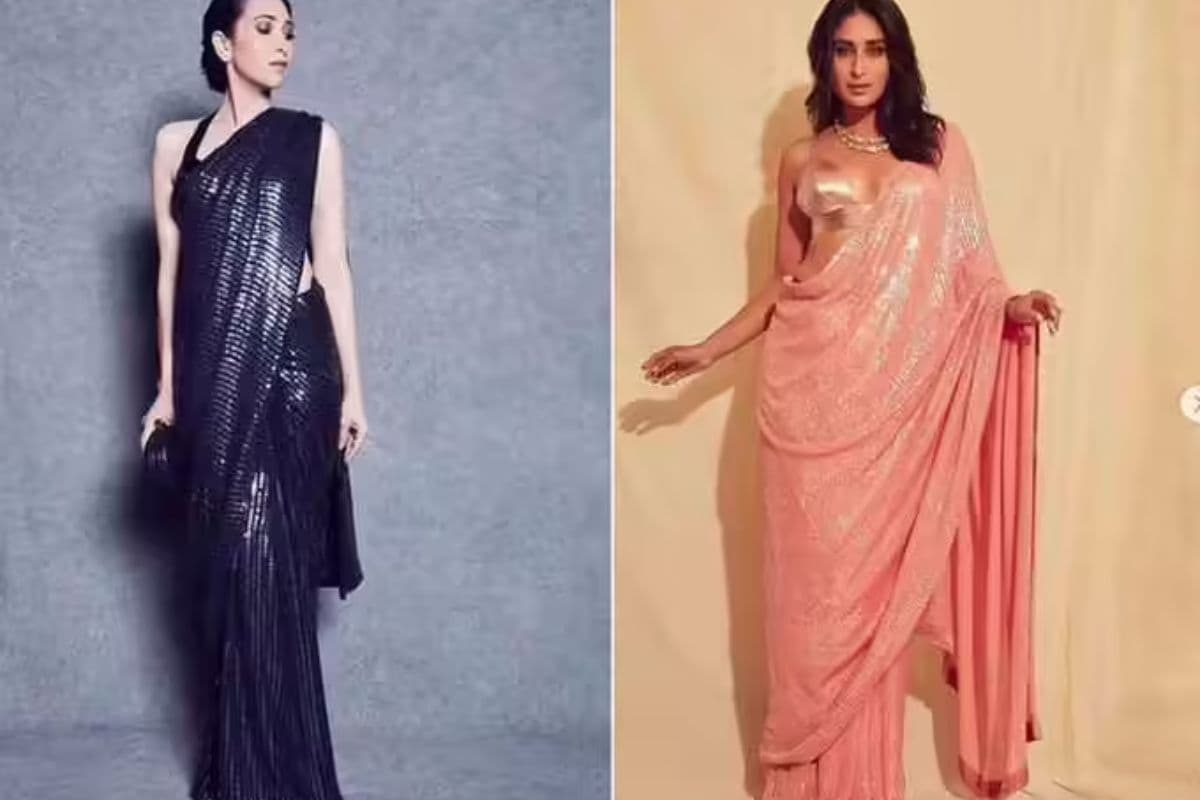 krishma karina saree look 