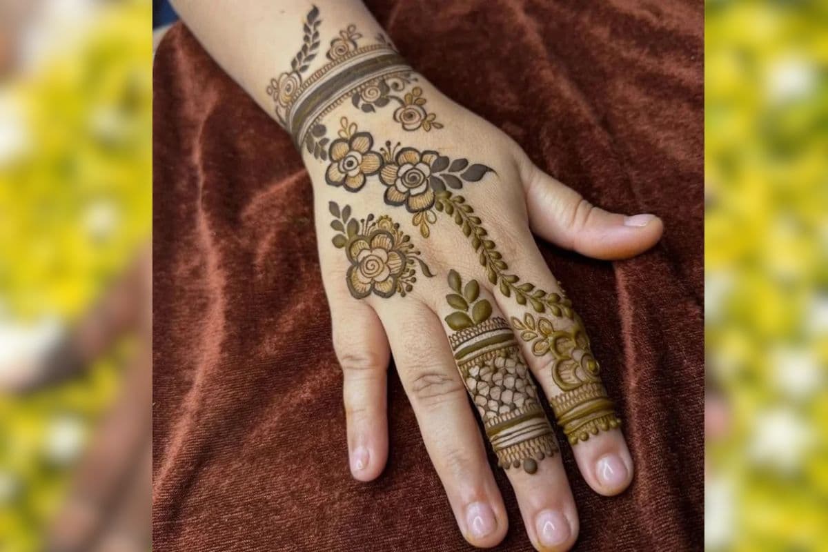 last minute mehndi design